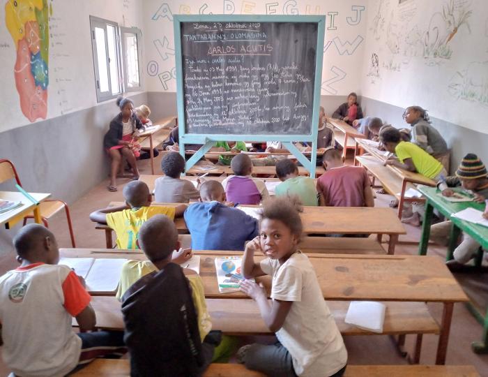 Classe d'alphabétisation, Madagascar