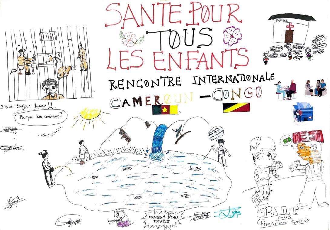 Fresque réalisée par les jeunes délégués (c) Apprentis d'Auteuil