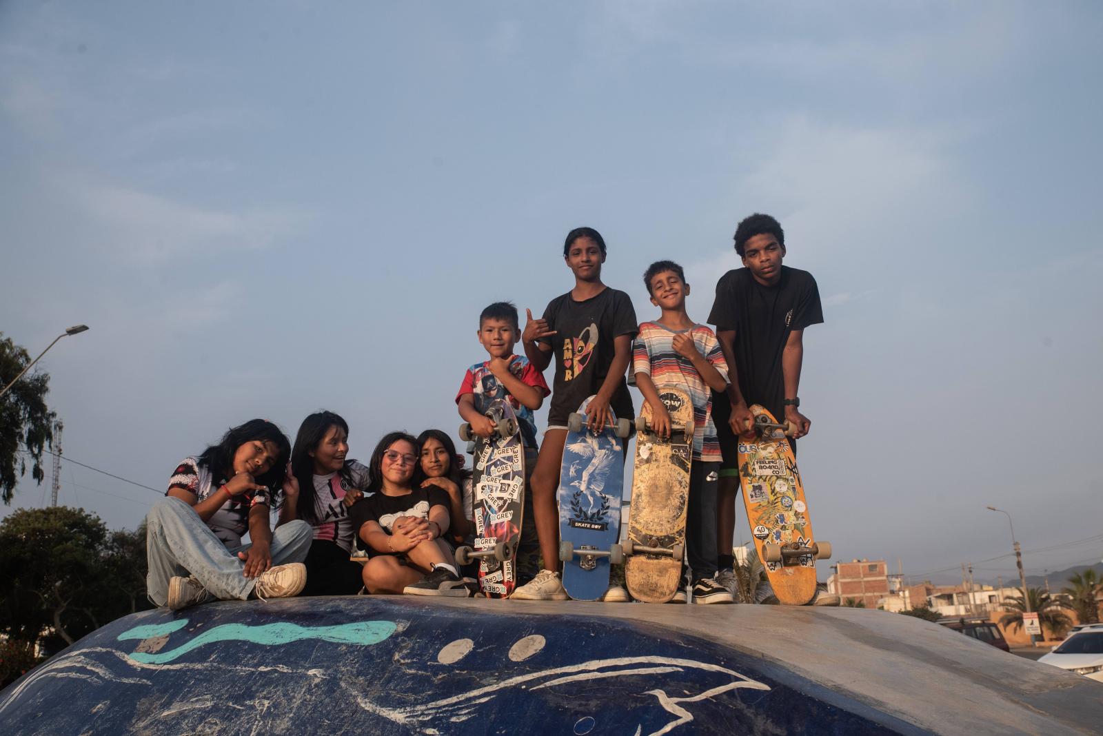 Skateboarding activity for young people, Casa Generación © Jonathan Sajoux