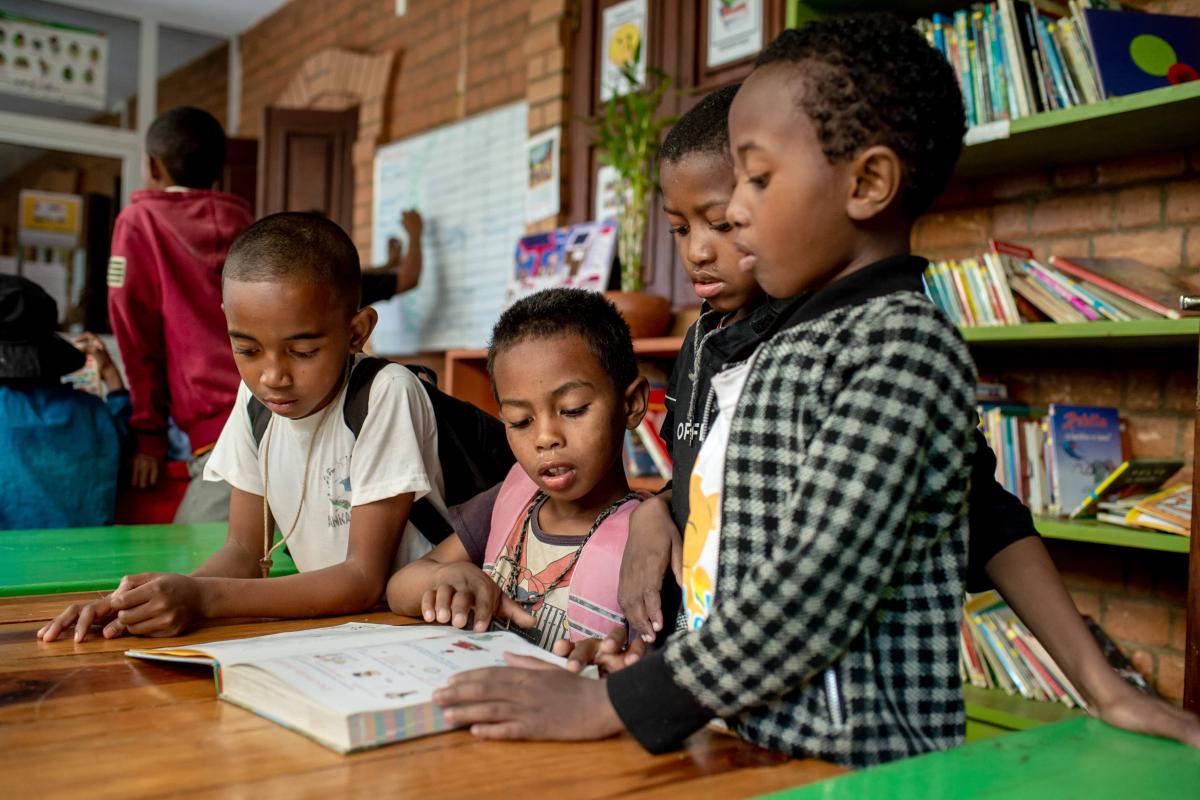 Classe d'alphabétisation, Madagascar